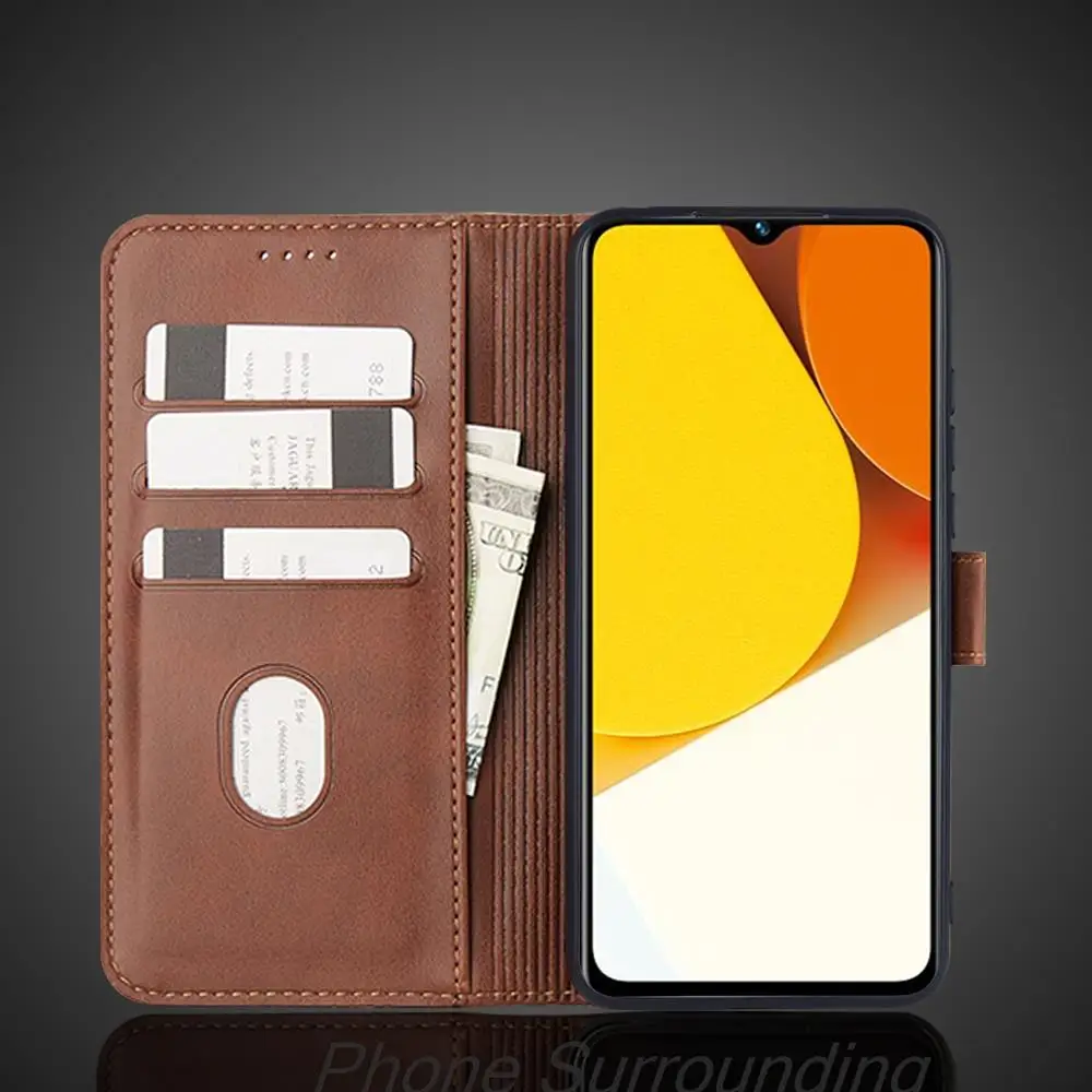 Vivo Y35 Case Wallet Flip Cover Leather Case for Vivo Y35 Y 35 4G 5G Pu Leather Phone Bags Protective Holster Fundas Coque
