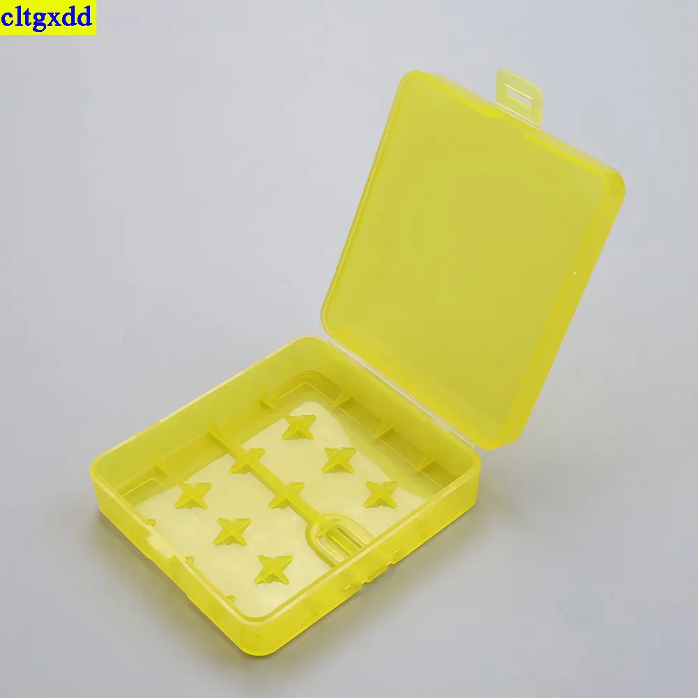Cltgxdd 1 pieza 4 ranura para tarjetas 18650 caja de almacenamiento de batería recargable con gancho de metal caja de plástico equipo engrosado almacenamiento de batería