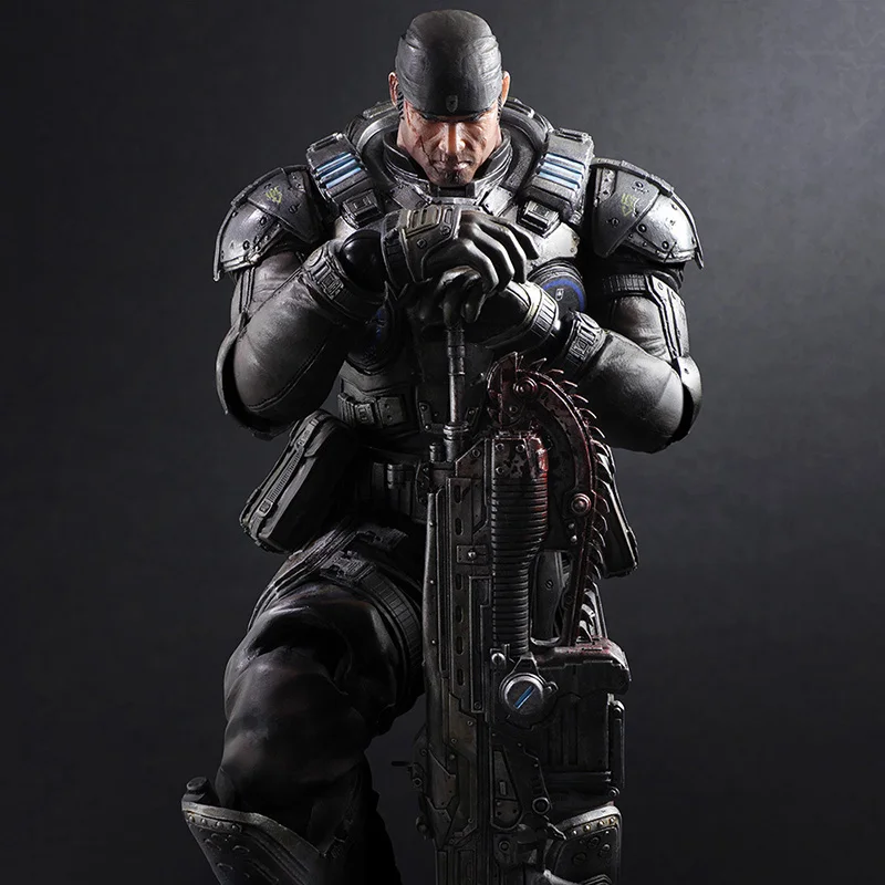 Play Arts Marcus Fenix Action Figure PA Collection Doll Movable Gears of War Model Toys