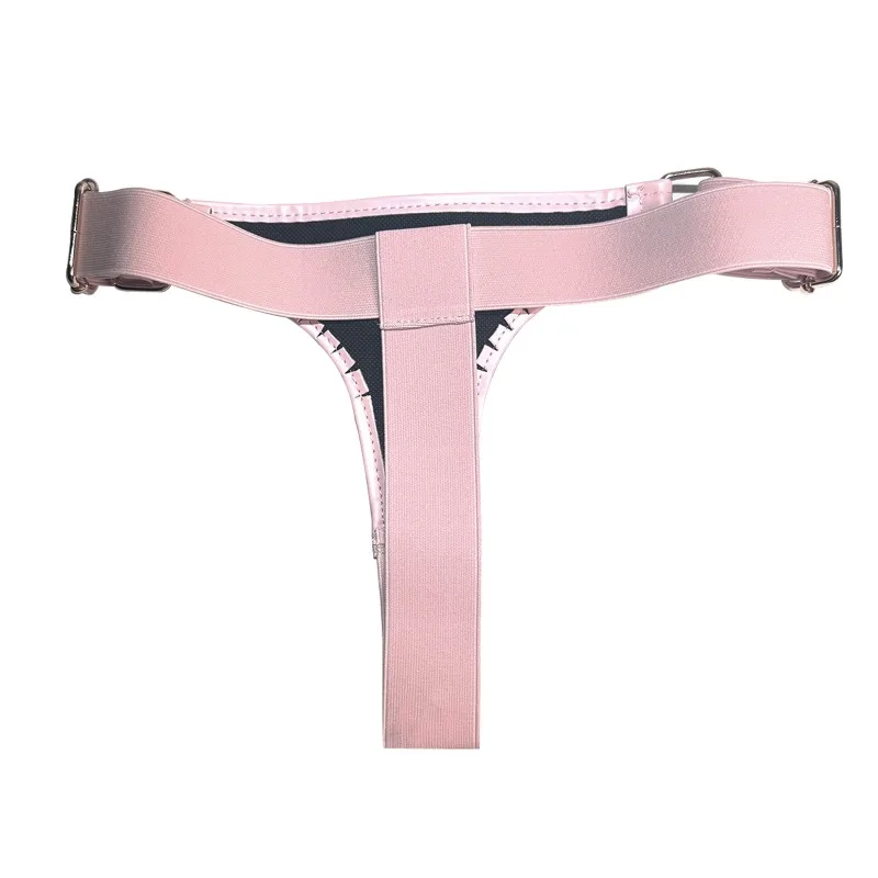 Elastic Pants Women's Lala Love Gay Leather Wearable Pants Leather Wearable Pink Adjustable Leather Pants Elastic