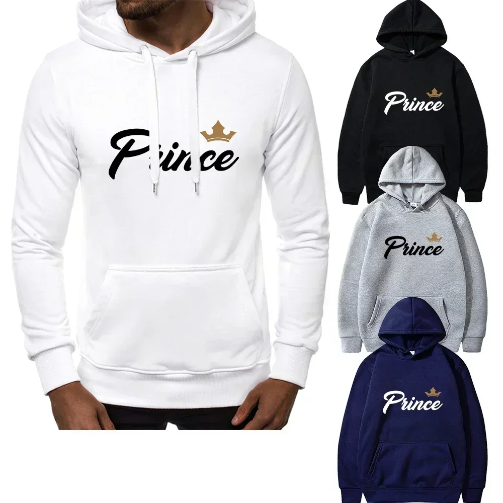 

Mens Hooded Sweatshirt Prince Print Hoodies Long Sleeve Hooded Sweater Activewear Casual Clothes Jogging Sportswears