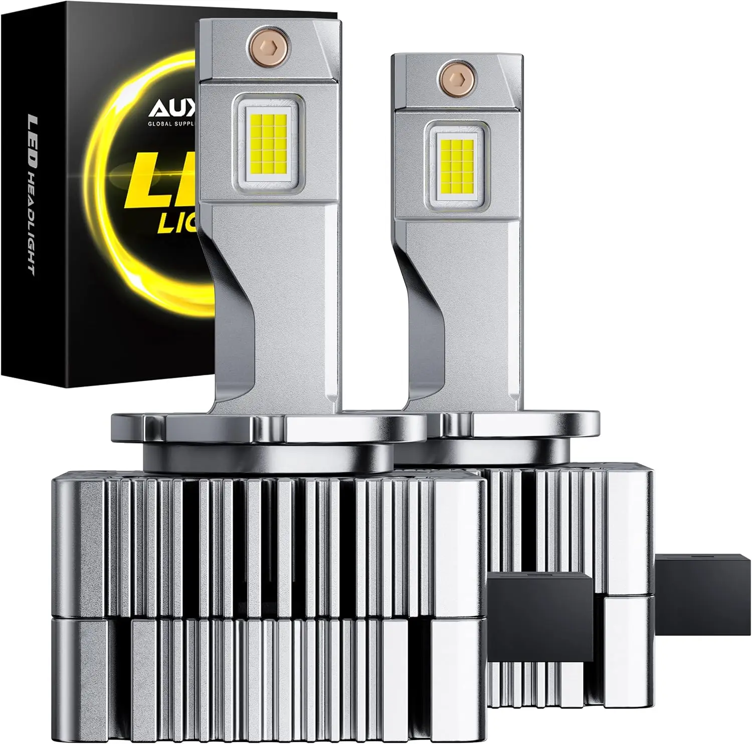 2 Pack D1S Bulbs, 6500K Cool White, 50000 Lumens, Bright White Output