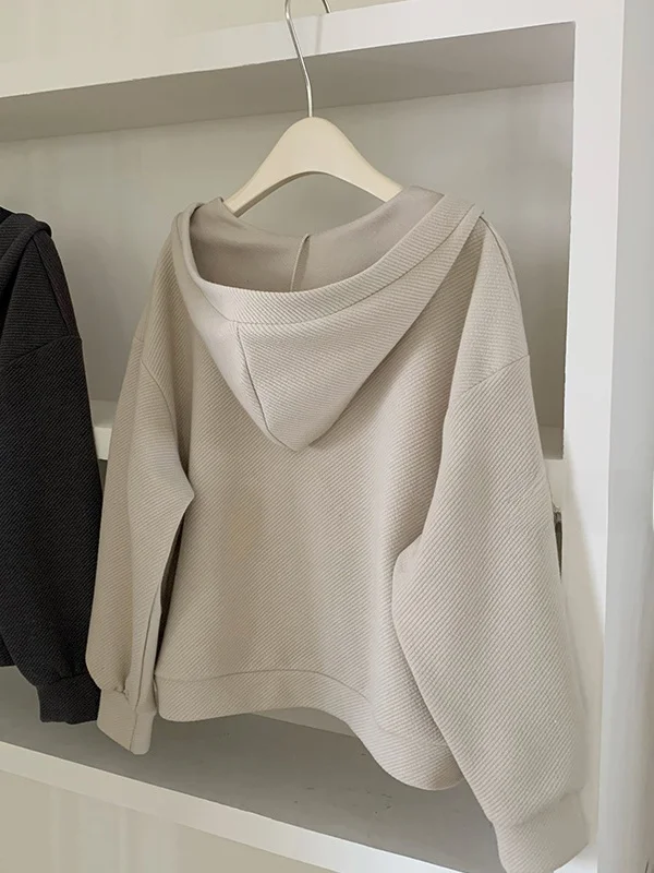 Conjunto informal de sudadera Retro de talla grande 300 Pou para mujer, conjunto de dos piezas con correa colgante para primavera y otoño, ajuste holgado y cómodo