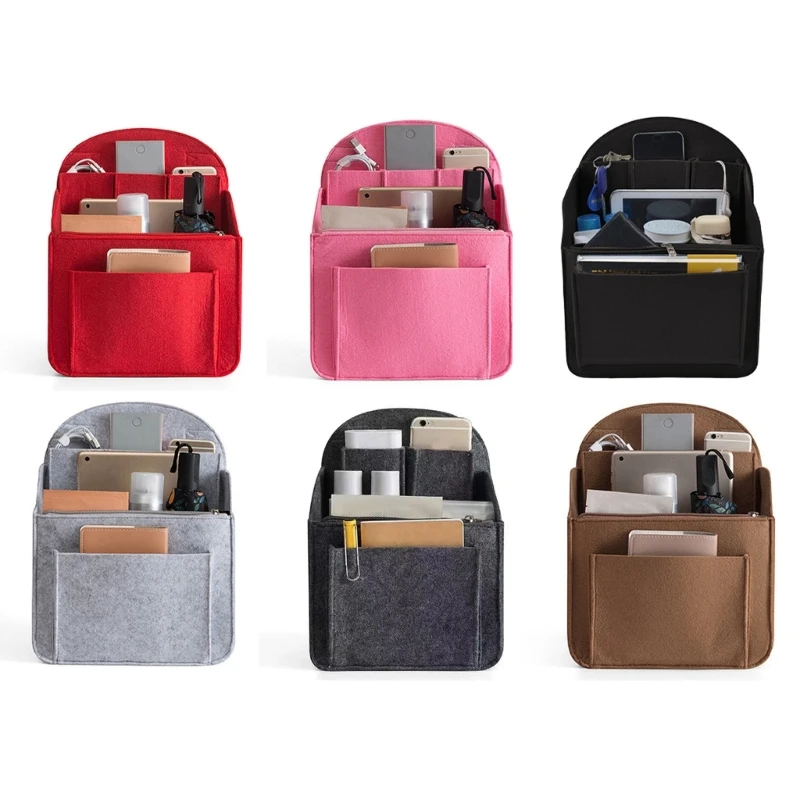 

Backpack Shoulder Bag Handbag Insert Small Bag Divider Felt Insert Pocket Travel Rucksack Insert Bag