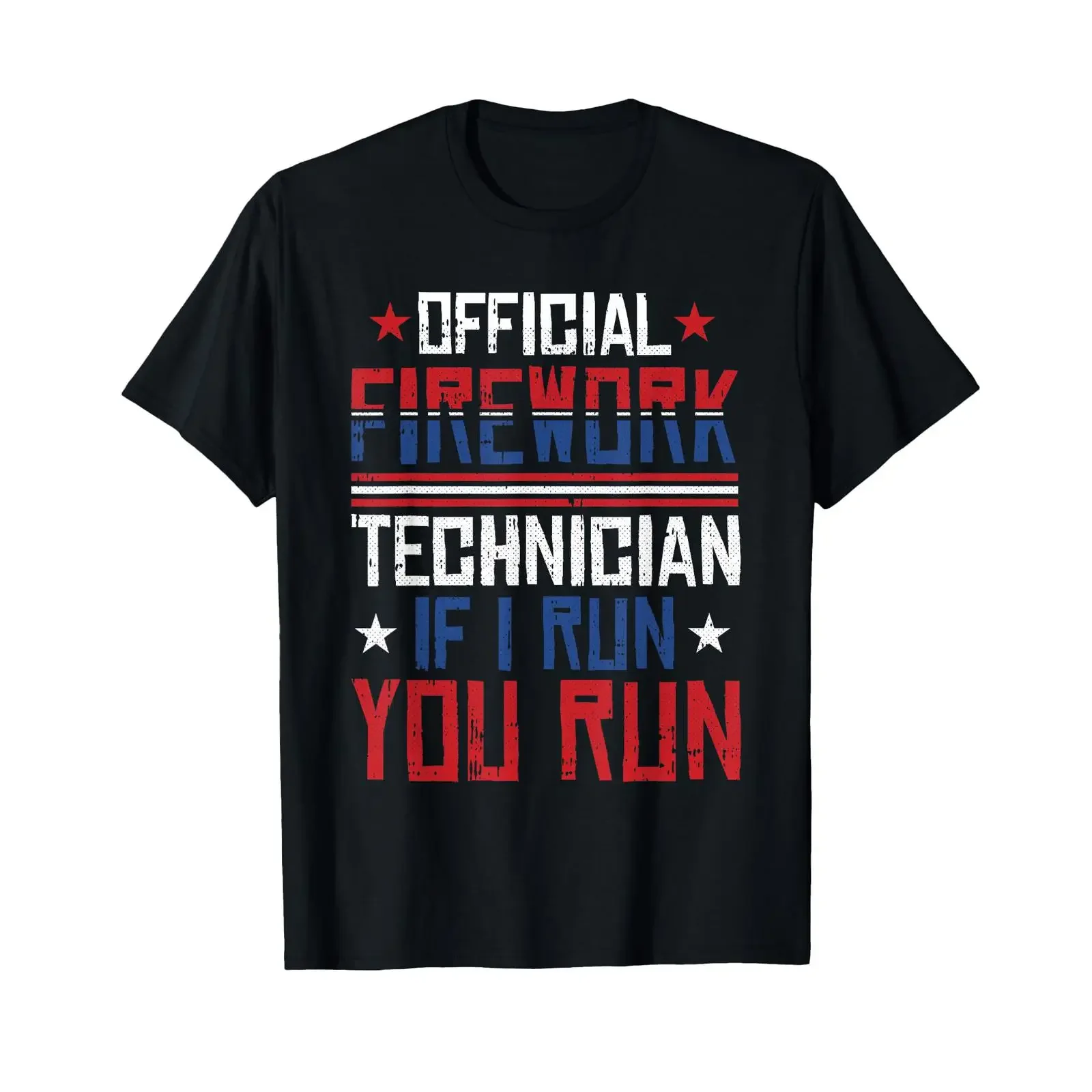 Firework Technician 4th of July Funny USA Pyro T Shirt vintage Washed graphic Versatile Breathable Soft homme Unisex Casual