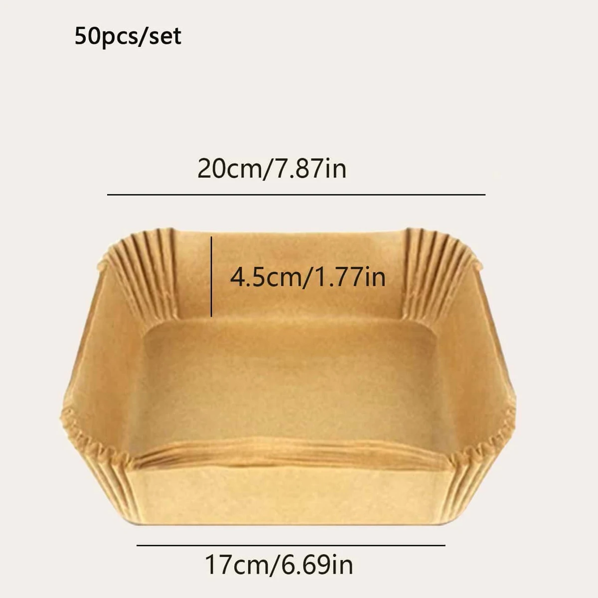 50 square air fryer paper lined with oil resistant air fryer disposable tray, oil-free air fryer,comic baking traybaking paper