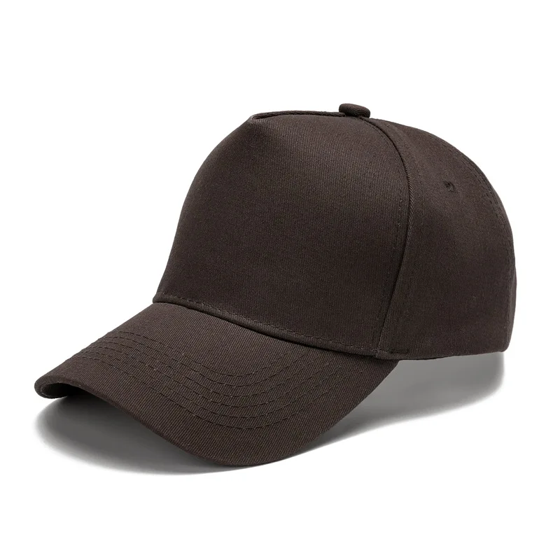 Customized Printed Logo Men's Outdoor Sports Five Piece Baseball Hats Women's Casual Sun Shading Pure Cotton Duck Tongue Caps view 4