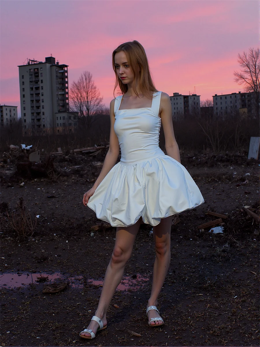 Abiti da donna Y2K Pelle nera Cut-Out Midi Slit Mini Estetica Going-Out Streetwear Cinture Shirring Harajuku Fishnet Fashion