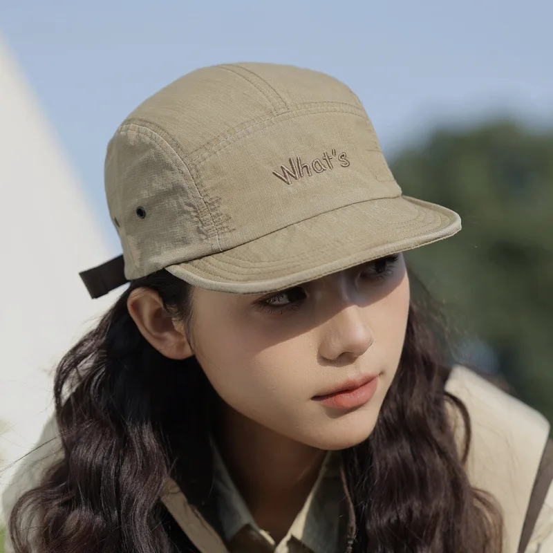 الرجعية لينة الحواف التجفيف السريع قبعة بيسبول النساء الربيع الصيف التخييم في الهواء الطلق تنفس واقية من الشمس رقيقة 5-لوحة قبعة رجالي