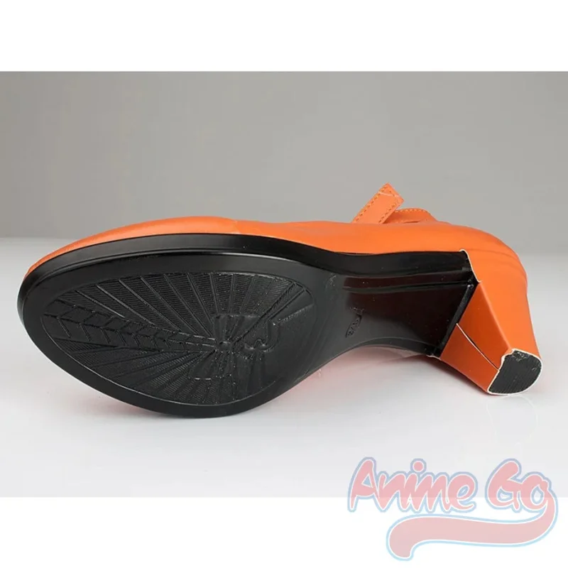 Anime Sailor Venus A37MinCabo Cosplay Chaussures pour femmes, talons hauts orange, mp000598, OI5847