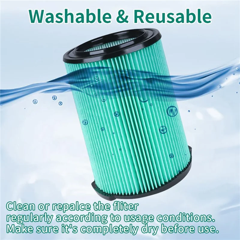 N95R 5-Layer VF6000 Replacement Air Filter For Ridgid 5-20 Gallon Wet Dry Vacuums WD5500 WD0671 WD6425 WD7000