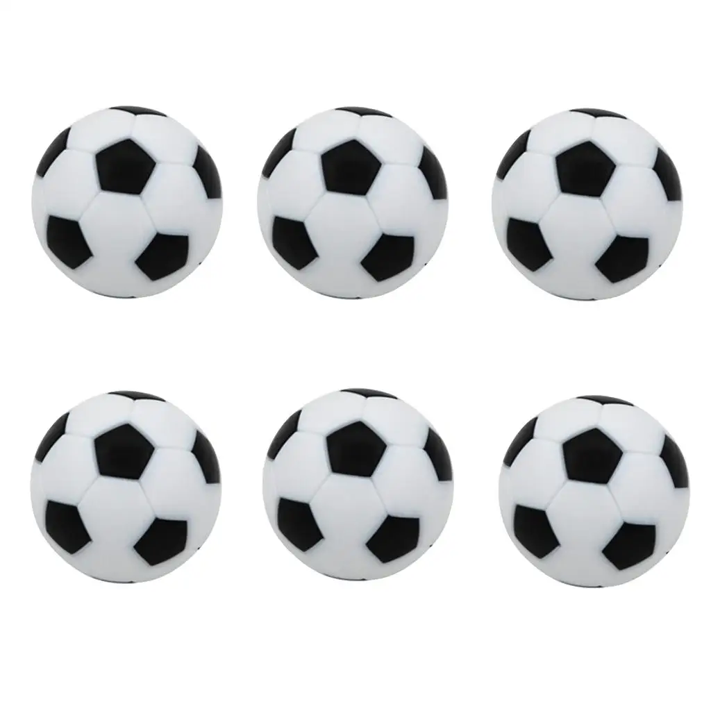 Replacement Foosballs (Pack of 6), Sports Table Soccer Balls - 32mm - 6 Colors