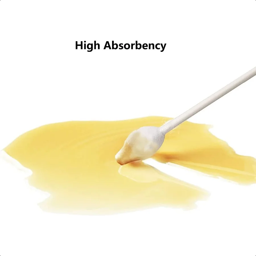 2 Packs 160pcs Safety Cotton Swabs with Large Tip Baby Cotton Buds