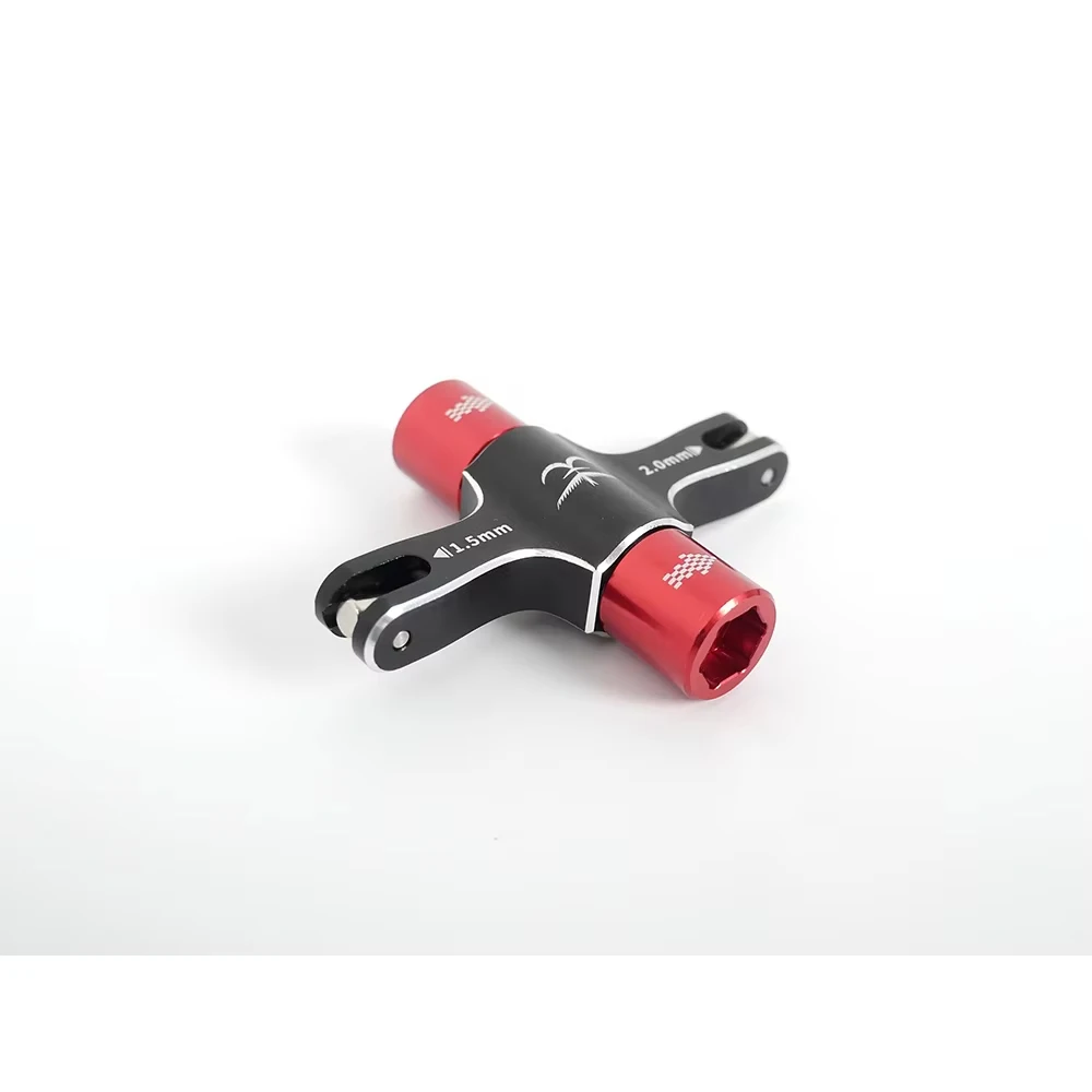 TransTEC M5 Quad Wrench with Built in One Way Bearing Tool 1.5mm/2mm screwdriver Release Propeller Motor For RC FPV Racing Drone