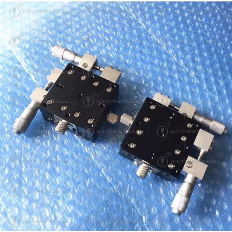 60*60mm XY Axis Manual Displacement Platform High Precision Sliding Table Linear Stage