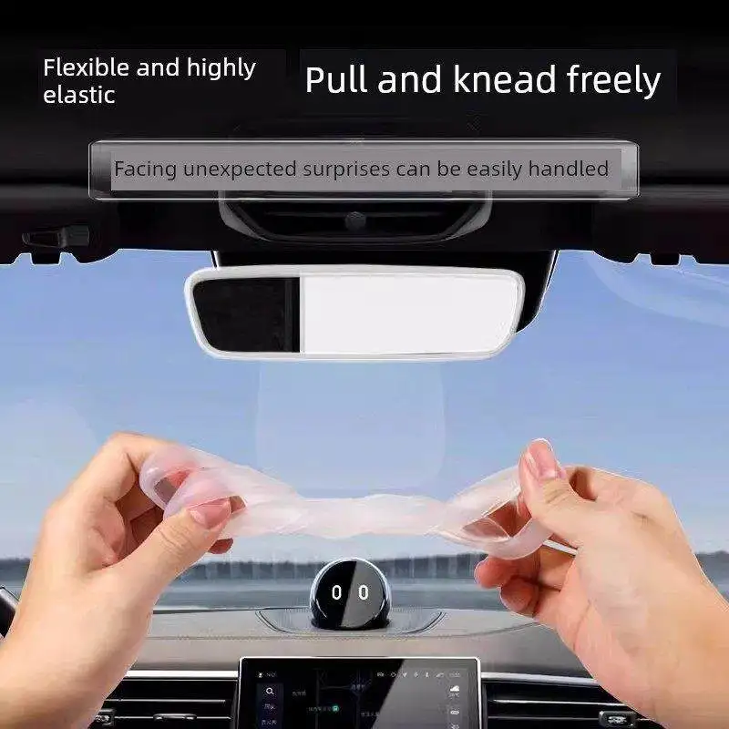 Fit for Xpeng P7 G9 Interior Rearview Mirror Transparent Frame Silicone Protective Decorative Cover