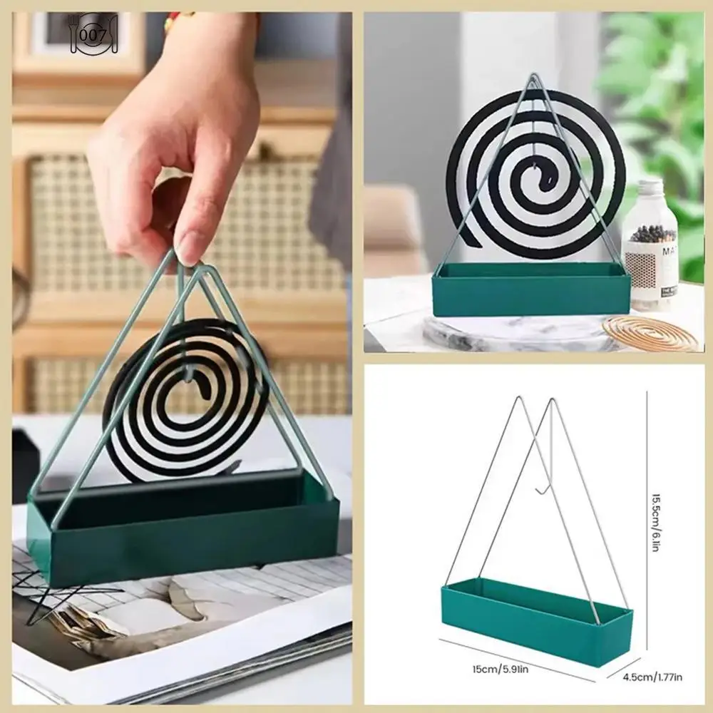 Mosquito Coil Holder Incense Burner Holder Triangular Hang Coil Ash Tray Mosquito Repellent Incense Rack Incense Burner Frame