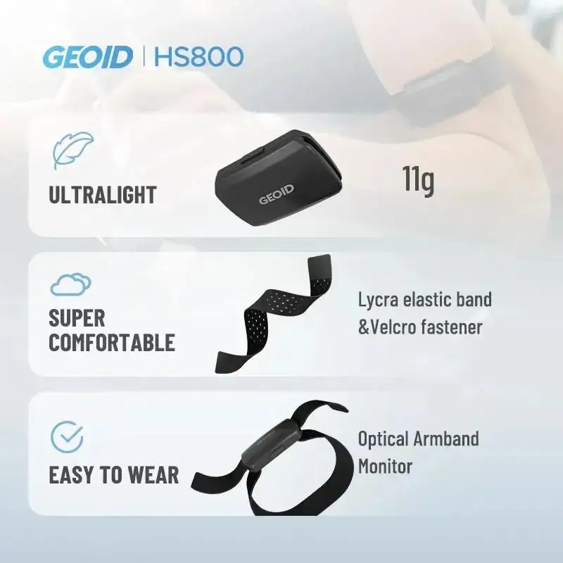 GEOID Arm Band Heart Rate Monitor HS800 Fitness Tracker HS500 Chest Band Heart Rate Sensor Riding Yoga Running Equipment