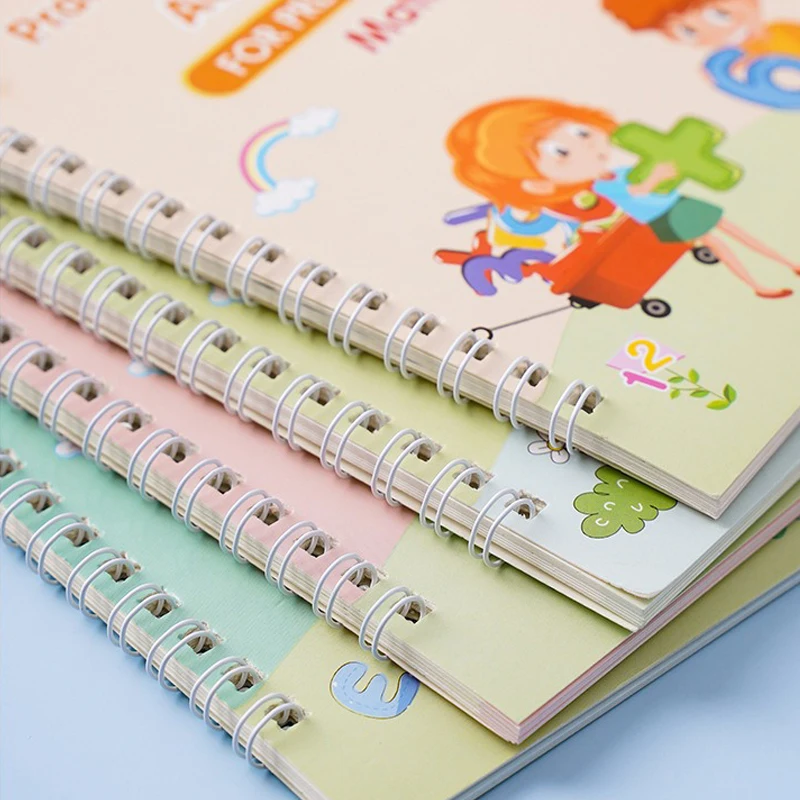 Copybook ปากกา Magic Practice ก่อนวัยเรียนเด็กการประดิษฐ์ตัวอักษรอายุ 3-8 โน้ตบุ๊คเด็ก Reusable การเขียนหนังสือภาษาอังกฤษ