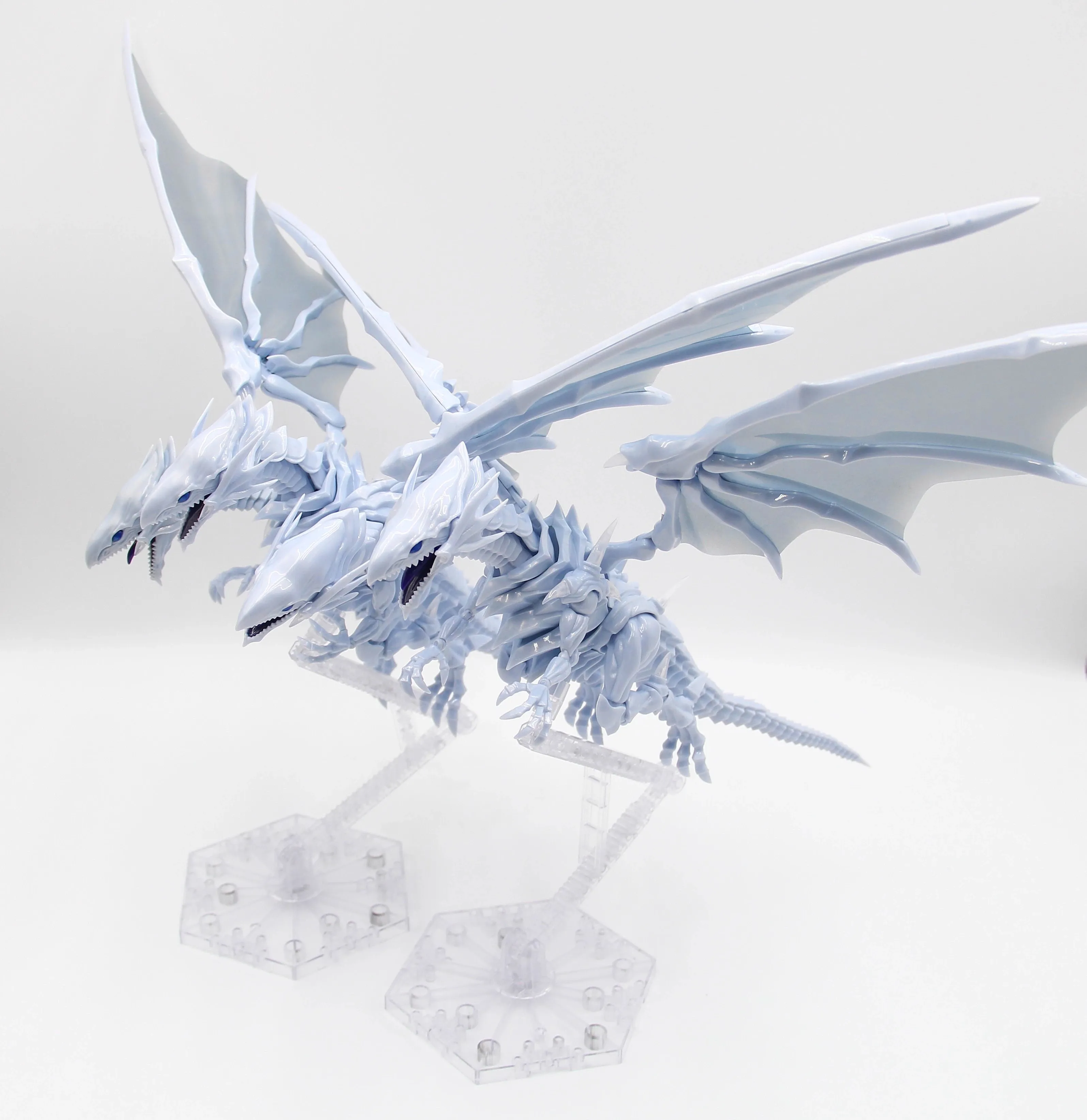 Ko Blue-Eyes White Dragon Frs Figure Rise Action Assembly Figure Blue Eyes White Dragon Anime Model 3 Head Collect Kit Toy Gift