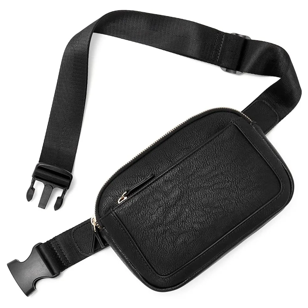 الكورية نمط المرأة حزمة مراوح حزام قابل للتعديل بطاقة جيب Crossbody حقيبة صدر للرجال بولي Leather حقيبة صغيرة جلدية المرأة الخصر حقيبة سيدة