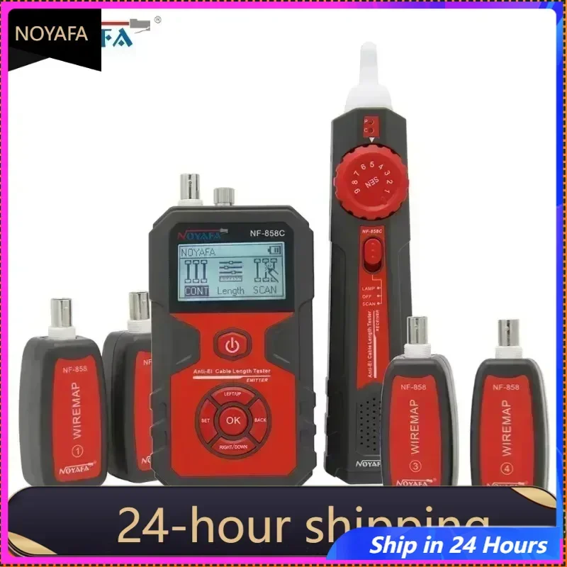 

English Version ZHOUCE NF-858C Portable Cable Tester Wire Tracker With RJ11 RJ45 BNC Line Locator For Network Testing And Finder