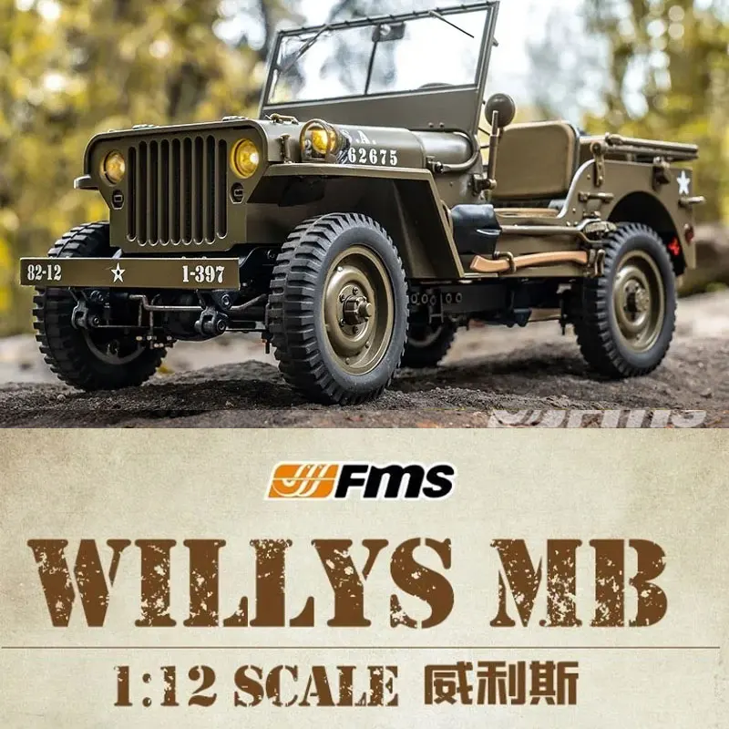 FMS 1/12 Willis 1941 MB SCALER Climbers Electric Remote Control Simulation Climbing Hand Play