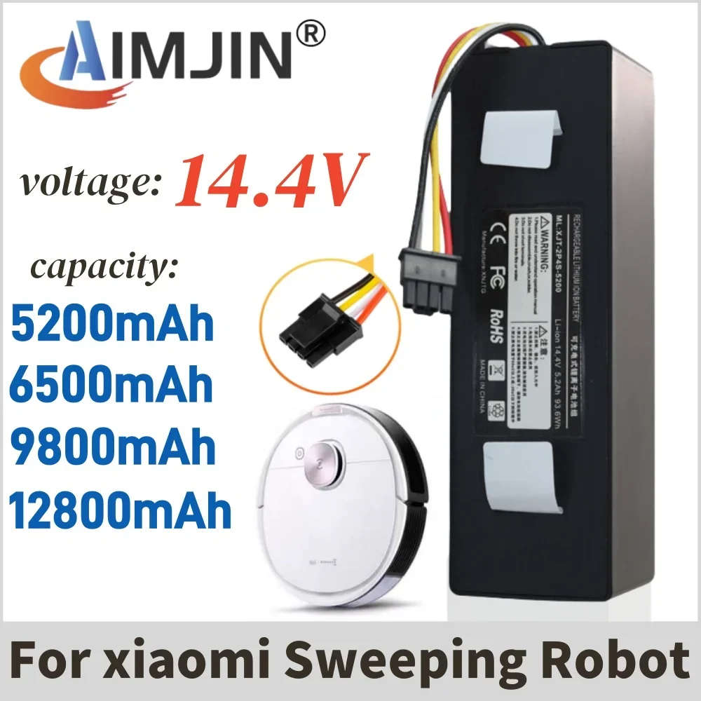 

14.4V 5200/6500/9800/12800mAh 100% Original Vacuum Cleaner Battery Replace rechargeable batteries such as S55 S50 S65 etc