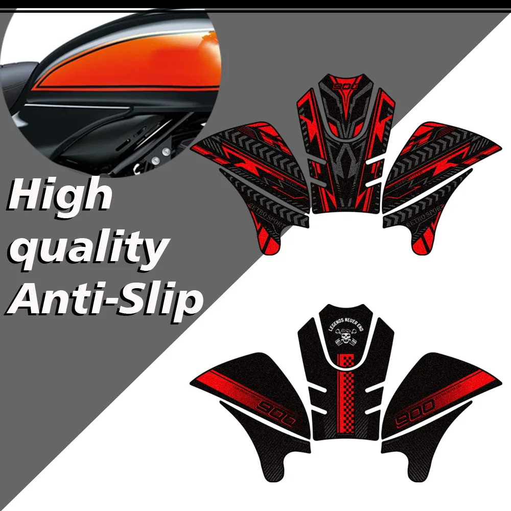 For Z900RS Z900 RS Z 900 Cafe SE ABS Anti Slip Tank Pad Gas Fuel Oil Knee Protection Waterproof Stickers Accessories 2017-2026
