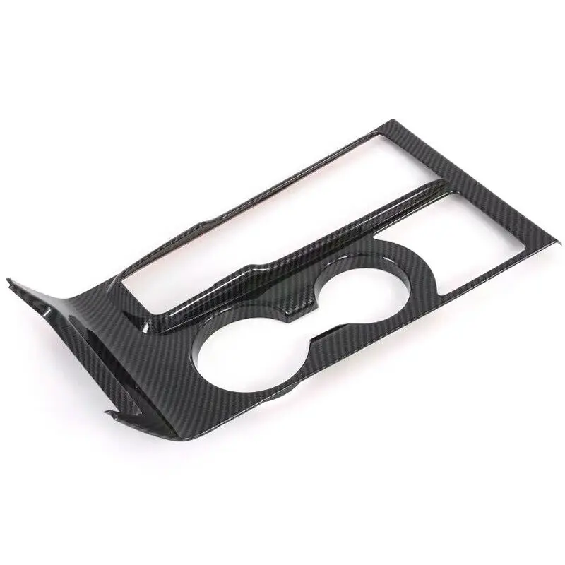 ABS Carbon Fiber Central Console Gear Shift Box Panel Cover Trim For HYUNDAI Tucson 2019-2020
