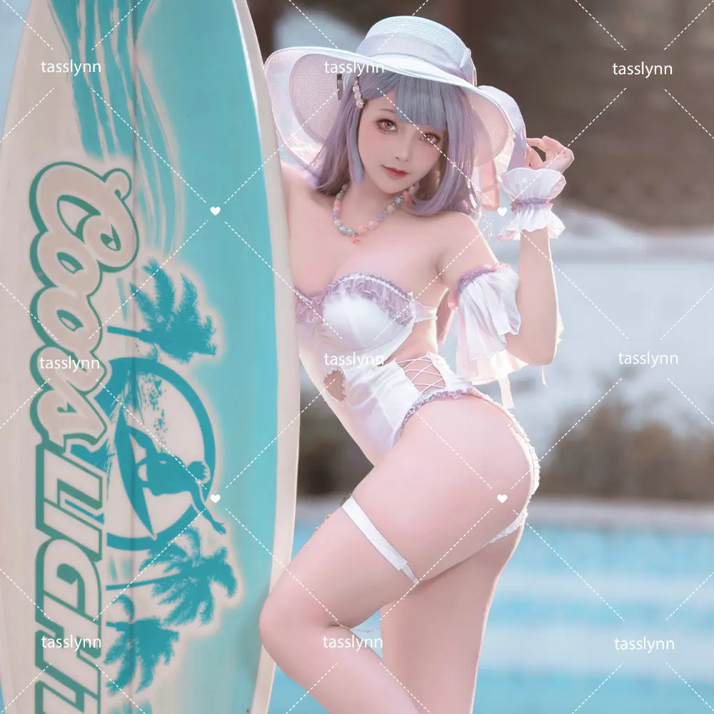 

Anime Cosplay Azure Lane Plymouth Cosplay Costume Plymouth Costume Sweet Plymouth Swimsuit for Women Plymouth One Piece Suit