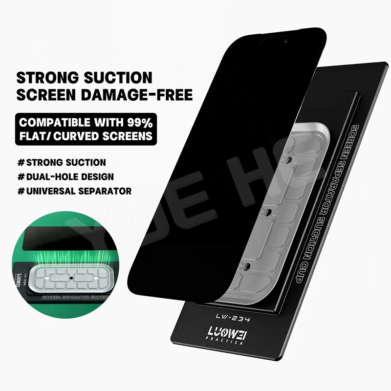 

LUOWEI LW-234 Dual-control design powerful suction cup non-destructive screen separation for mobile phone repair tool