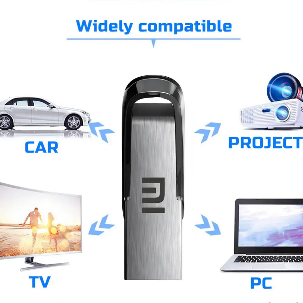 샤오미 USB 3.0 플래시 드라이브, 고속 펜 드라이브, USB 메모리 스틱, 방수 플래시 펜 드라이브, 테이블 PC용 금속 디스크, 2TB, 1TB