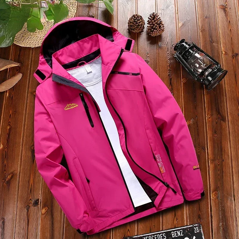 

New Young Trend Windproof Jacket Women's Jacket Waterproof Breathable Hooded Jacket Women's Outdoor Blazer And Overcoat Men's