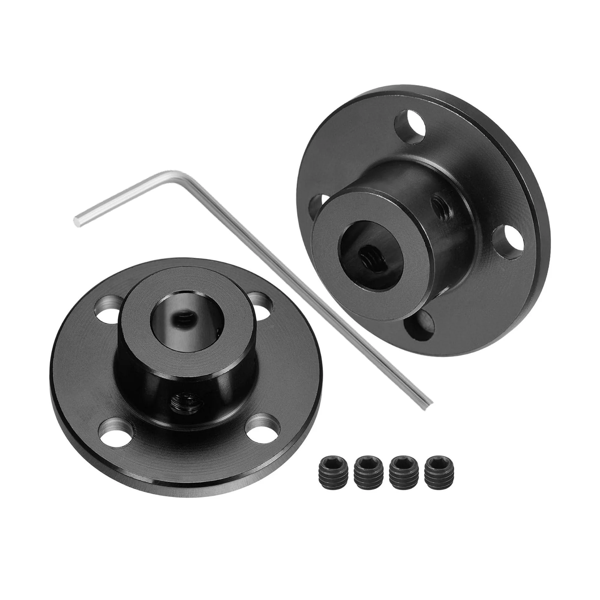 1pcs Black Flange Shaft Coupling 6mm 8mm 10mm 12mm For Diy Model Accessory Flange Guide Shaft Coupler Motor Connector