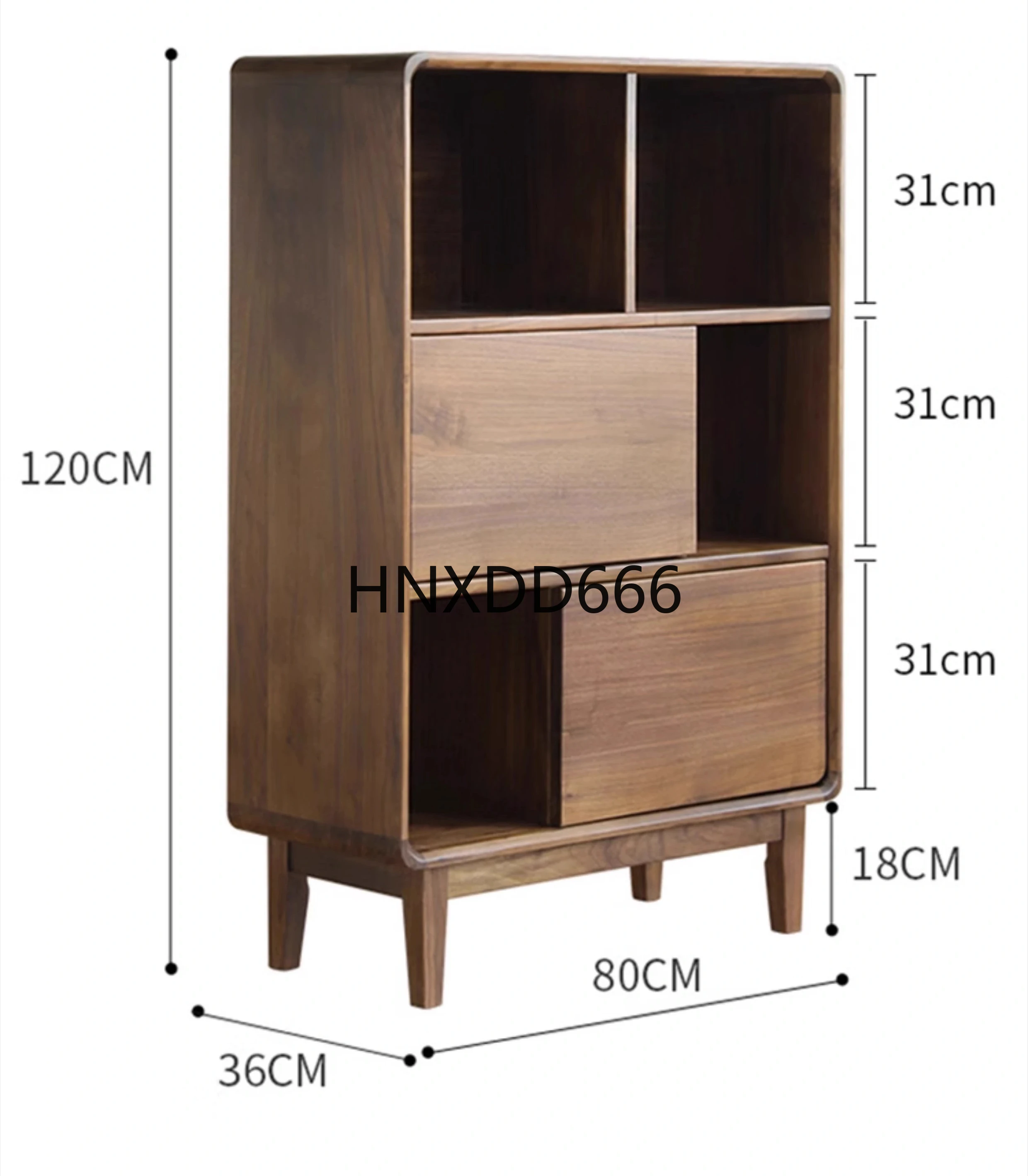 

Log bookcase tenon and mortise durable bookcase locker
