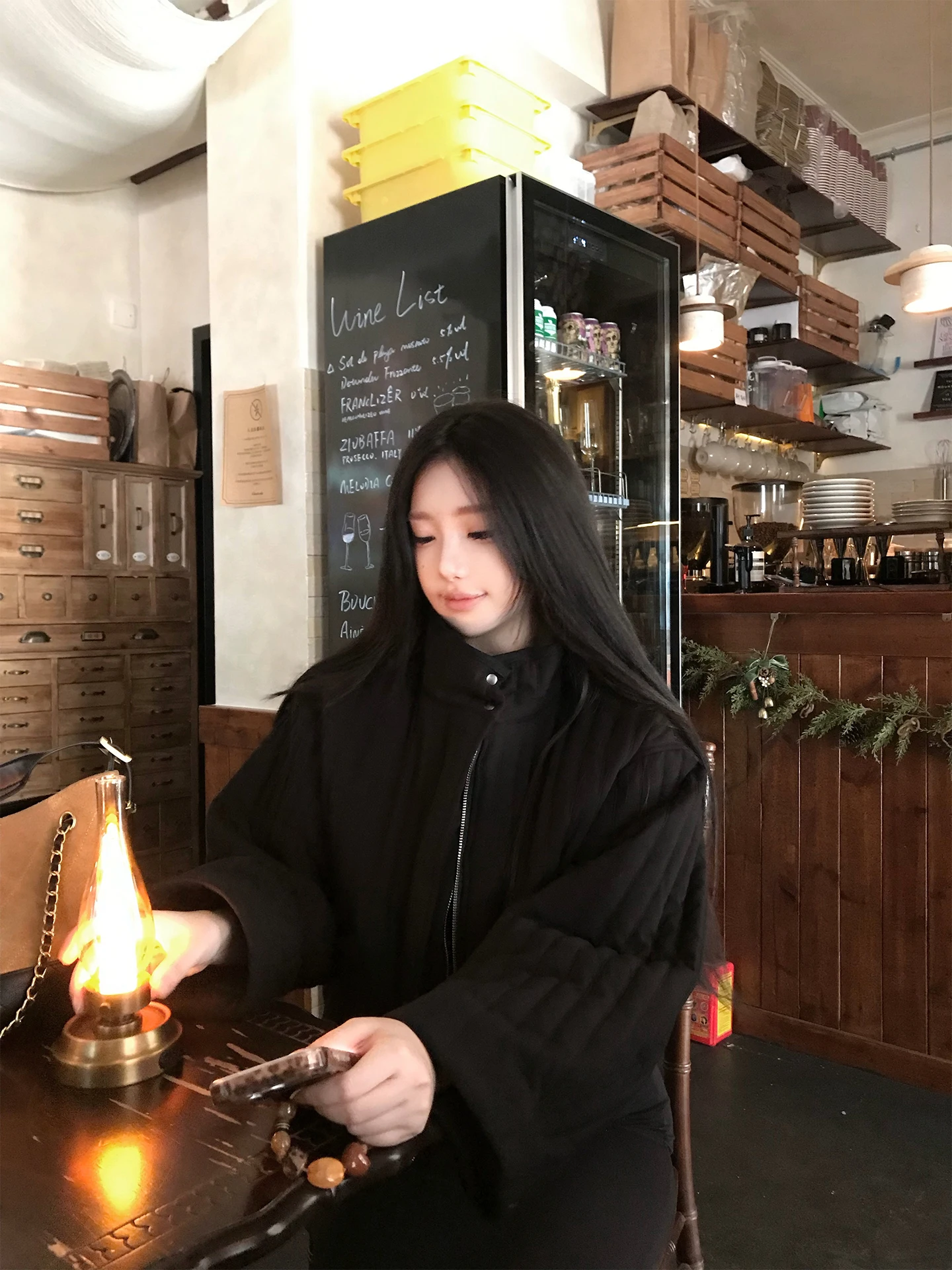 

Warm Casual Loose Silk Cotton Rabbit Fur Inner Stand Collar Outerwear Coat for Women Daily Wear ort Sle Zipper Closure