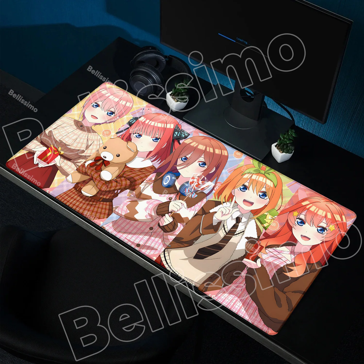 The Quintessential Quintuplets Anime Custom Skin Gaming Mouse Pad Gamer Desk Mat Keyboard Pad Decoration Mause Pad for PC Carpet