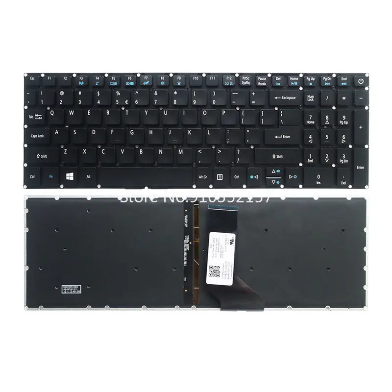 Laptop Keyboard For ACER For Aspire A715-71 A715-71G A715-71G-70B7 A715-71G-71NC With Backlit United States US Black New