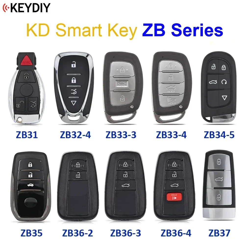 KEYDIY Universal ZB Series KD Smart Key ZB31 ZB32-4 ZB33-3 ZB33-4 ZB34-5 ZB35 ZB36-2 ZB36-3 ZB36-4 ZB37 for KD-X2 / KD-MAX