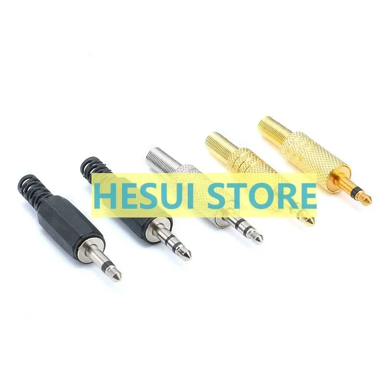 3.5 Stereo Audio plug single sound channel two sound channel Gold plated/silver adapter