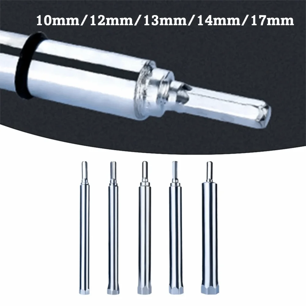 10/12/13/14/17mm Ceiling Leveling Sleeve Lengthening Hexagon Nut Wrench Hollow Light Steel Woodworking Sockets For Power Tool