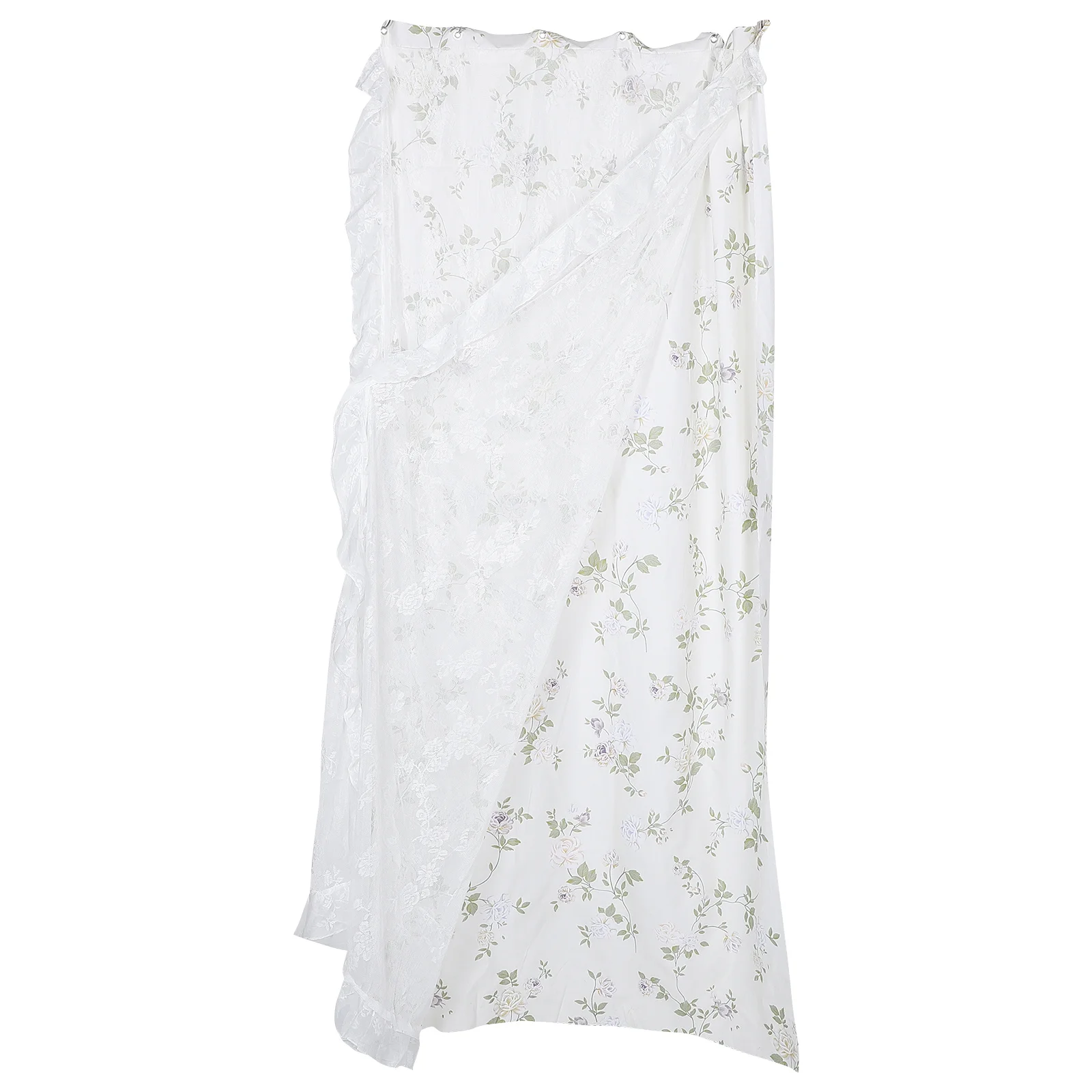 

White Linen Burlap Farmhouse Sheer Curtains Textured Lace Blackout Window Drapes Bedroom Living Room White Sheer Curtains