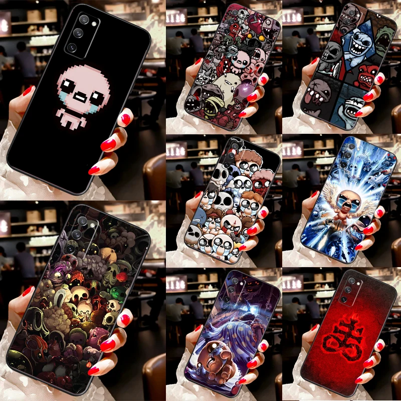 Mengikat casing game Isaac untuk Samsung Galaxy S23 S20 FE S21 S22 Ultra Note 20 Note 10 S8 S9 S10 Plus penutup telepon