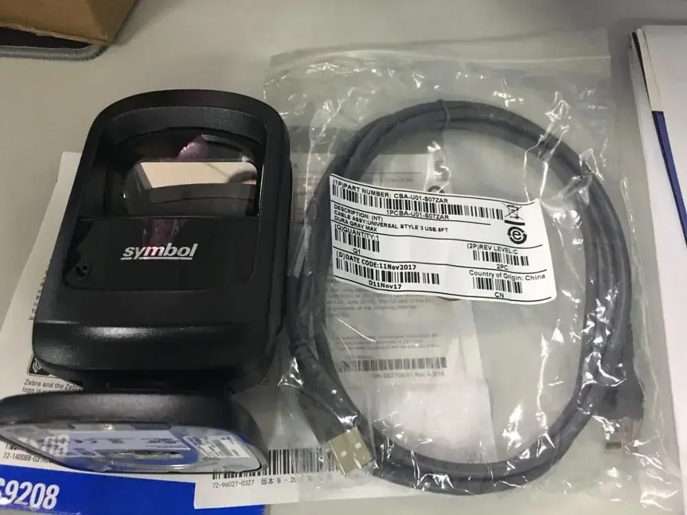 Zebra Symbol DS9208 Scanner di codici a barre omnidirezionale per presentazioni a mani libere