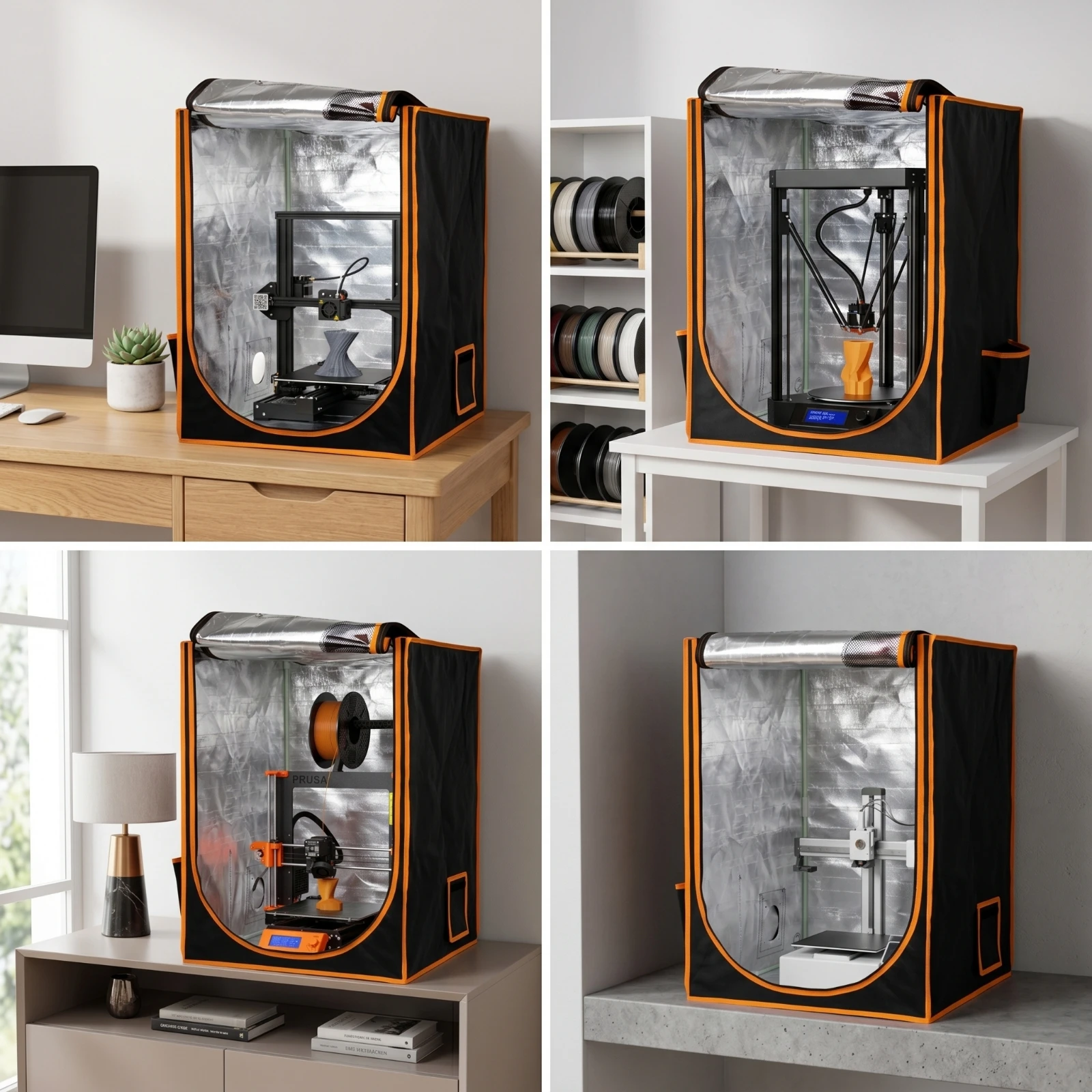 3D Printer Enclosure Frame - Enceinte d'impression 3D isolée avec fenêtre,
