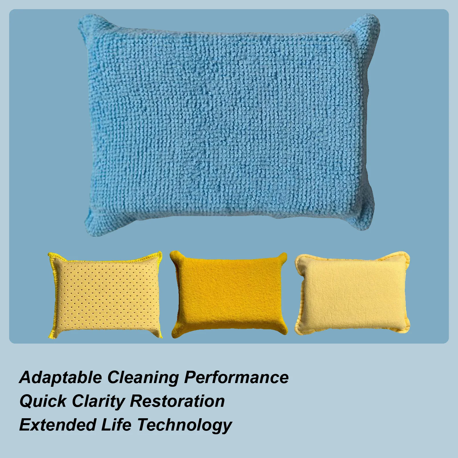 

Non-Scratch Car Wash Sponge, Non-Woven Scrubber Cleaner, Windshield Vehicle Truck Sedan SUV RV Glass Door Mirror Bathroom Care