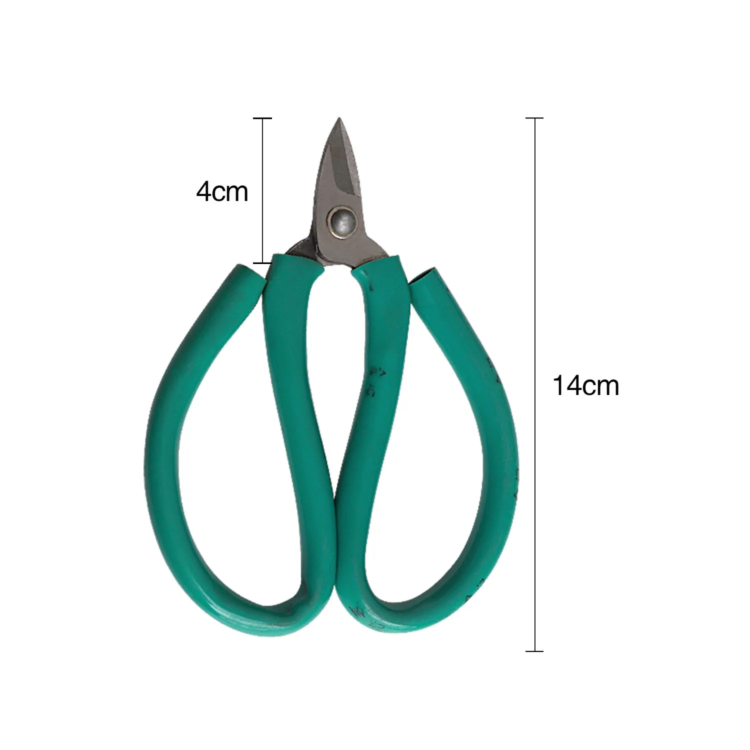 Short Cutting Jewelry Scissor  Green Handle Short Mouth, Broken Copper Wire, Cutting and Striking Gold Tools and Equipment