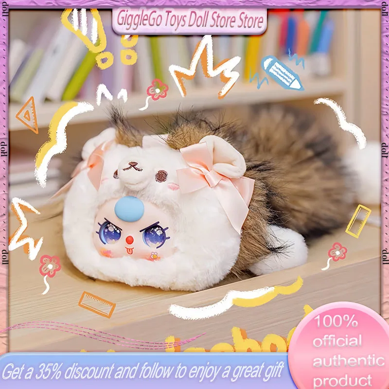 

100% Genuine Baby Three Pencil Case School Plush Blind Box Cute Kawaii Stationery Box Large Capacity Storage Children Gift