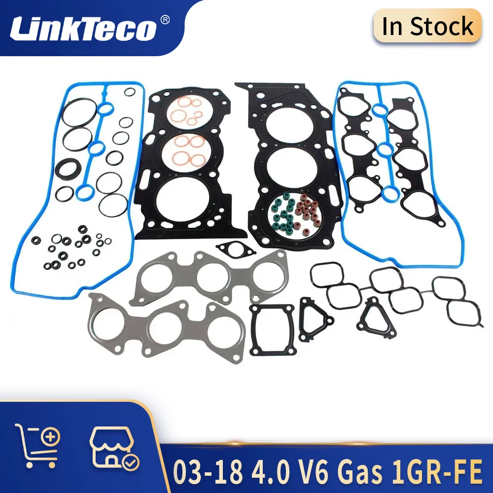 

Auto Engine Parts Cylinder Head Valve Cover Gasket Set Kit Fit 03-18 4.0 L 1GR-FE V6 GAS For LEXUS GX TOYOTA LAND CRUISER RUNNER